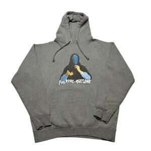 F*cking Awesome FA Blue Veil Hoodie Men's Medium Skater Y2K Streetwear